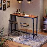 Rustic 55 Inch Bar Height Pub Table