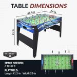 Hathaway Allure 48" Foosball Table - Black & Blue