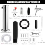 Stainless Single-Tap Kegerator Beer Tower System