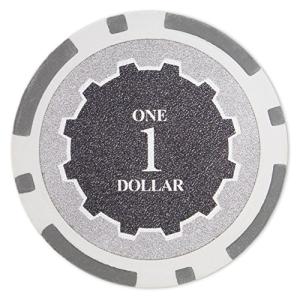 Brybelly 14-gram Gray Poker Chips - 50 Pack