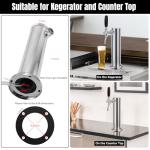 Stainless Single-Tap Kegerator Beer Tower System