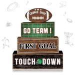Game Day Football Tiered Tray Decor Set