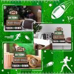 Game Day Football Tiered Tray Decor Set