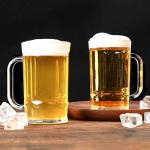 Set of 2 Clear Ocean Ice Beer Mugs