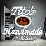 Dimmable Neon Vodka Sign for Man Cave Decor