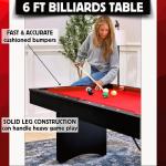 6 FT Portable Pool Table with Accessories