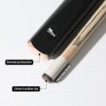 58" Black One-Piece Pool Cue Stick Set of 6