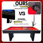 6 FT Portable Pool Table with Accessories