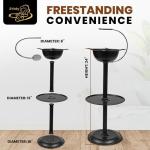 Windproof 24-Inch Cigar Ashtray with Accessory Tray