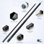 58" Carbon Fiber Billiard Cue Stick for Professionals