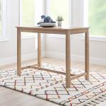 36" Tall Distressed Brown Pub Counter Table