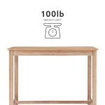 36" Tall Distressed Brown Pub Counter Table