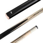 58" Black One-Piece Pool Cue Stick Set of 6