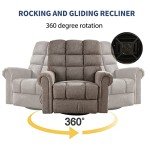 Oversized Rocker Recliner with Massage and Heat
