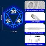 Neon DND Dice Game LED Light Sign