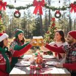 Funny Holiday Beer Glasses for Men and Women