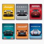 Supercar Racing Posters for Man Cave Walls