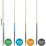 Set of 4 AKLOT 58" Canadian Maple Pool Cues