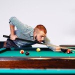 58" Black One-Piece Pool Cue Stick Set of 6