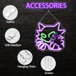 Anime Neon Wall Sign for Man Cave Decor