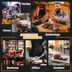 Cigar Ashtray and Whiskey Glass Tray Set