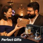 Cigar Ashtray and Whiskey Glass Tray Set