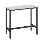 VASAGLE Industrial Bar Table, Rustic White & Black