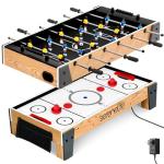2-in-1 Air Hockey and Foosball Game Table