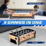 2-in-1 Air Hockey and Foosball Game Table