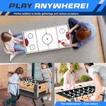 2-in-1 Air Hockey and Foosball Game Table