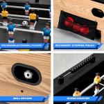 2-in-1 Air Hockey and Foosball Game Table
