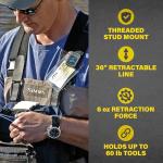 Retractable Key Chain & Badge Clip for Gear