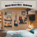 Funny Skull Music Wall Sign for Man Cave