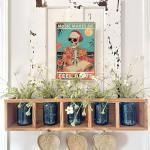 Funny Skull Music Wall Sign for Man Cave