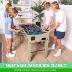 GoSports 48-Inch Oak Foosball Table with Accessories