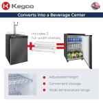 Kegco 24" Dual Tap Black Stainless Digital Kegerator