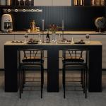 Small Bar Table Set with Stools for Two