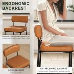 Whiskey Brown Counter Height Bar Stools Set of 2