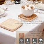 Natural Stone Coasters Set for Home Bar