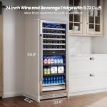 Yeego 24 Inch Wine and Beverage Cooler