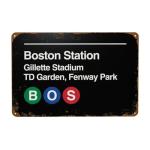 Boston Pro Sports Venue Vintage Metal Sign