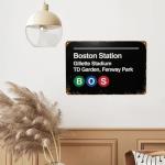 Boston Pro Sports Venue Vintage Metal Sign