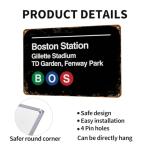 Boston Pro Sports Venue Vintage Metal Sign