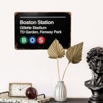 Boston Pro Sports Venue Vintage Metal Sign