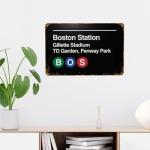 Boston Pro Sports Venue Vintage Metal Sign