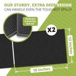 Non-Slip Rubber Bar Mat Set - 2 Pack