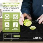 Non-Slip Rubber Bar Mat Set - 2 Pack