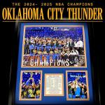 Oklahoma City Thunder 2024 Finals Champions Framed Art