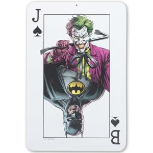 Batman vs. Joker Playing Card Metal Wall Art