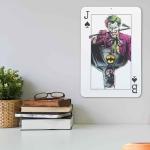 Batman vs. Joker Playing Card Metal Wall Art